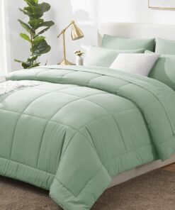 7 Pieces Bed in a Bag, Comforter Queen Size, All Season Bedding Sets-8