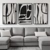 Abstract Wall Art, 3 Piece Canvas Prints Paintings Artwork for Walls-1